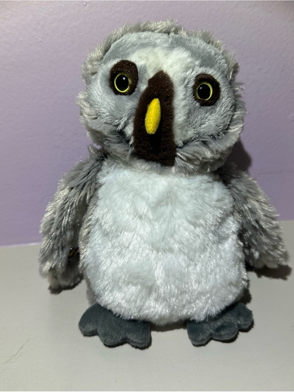 GANZ Webkinz - Gray Owl Plush- no code